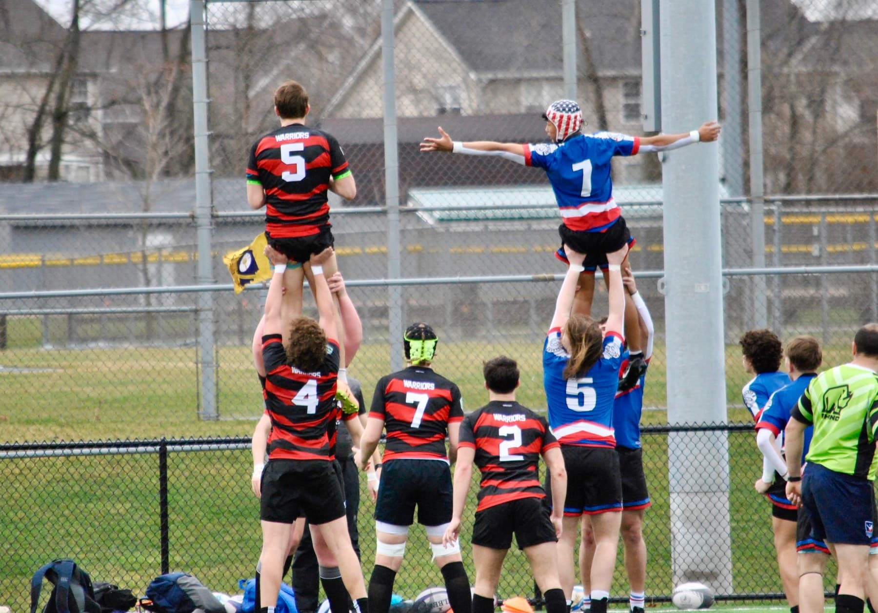 Fortivus players contesting a lineout